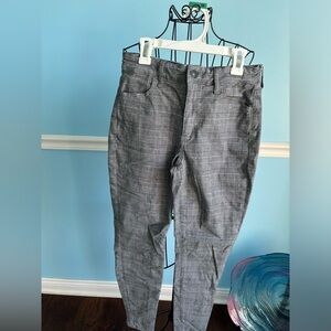 Plaid Print Super Stretch Pants